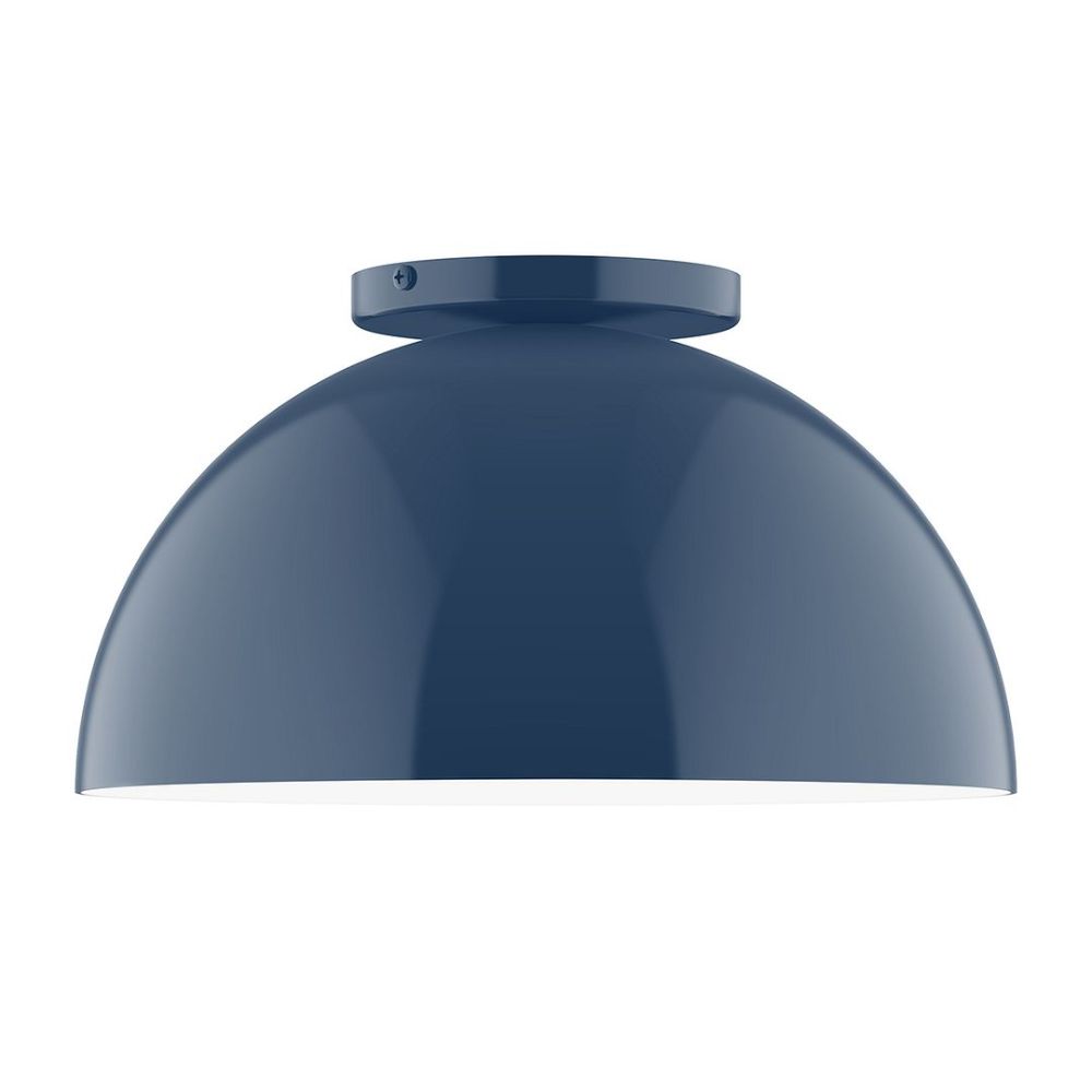 Montclair Lightworks FMD432-50 12" Axis Dome Flush Mount Navy Finish